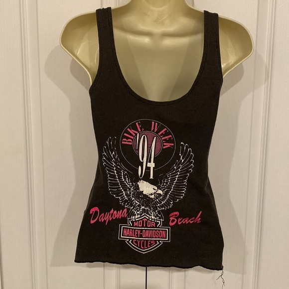 Vintage Harley Davidson , sz L , 1994 Bike Week Tank Top - Picture 2 of 2